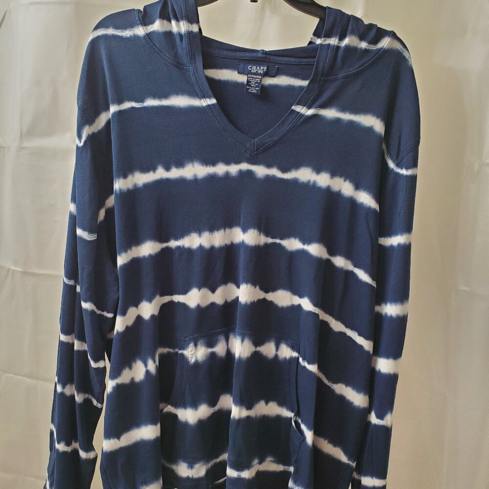 Chaps Long Sleeve Tie-Dye Shirt